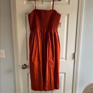 Old Navy Rust Smocked Dress